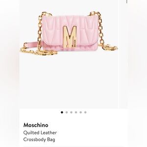 Moschino Quilted Crossbody Bag NWT